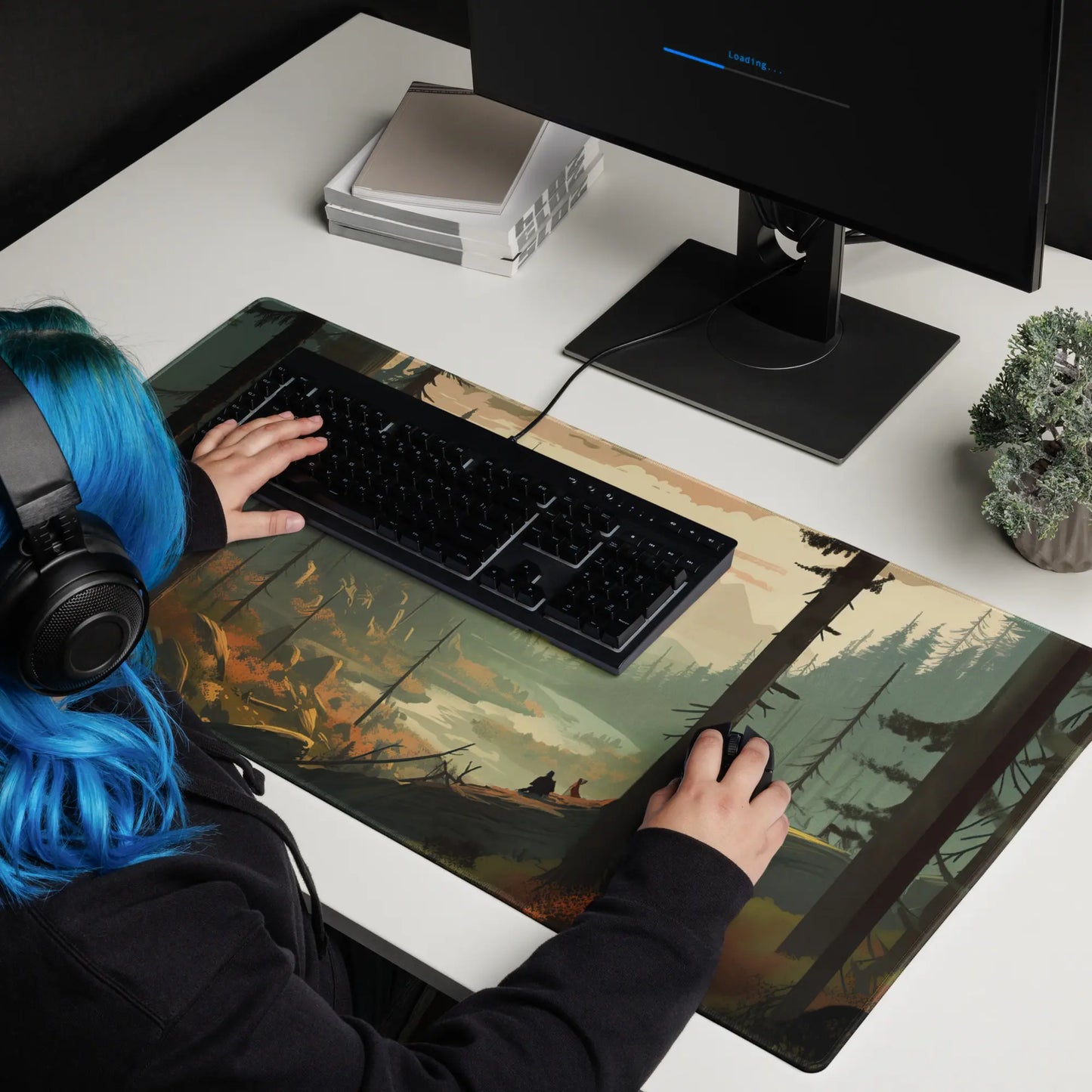 Mountain Valley Gaming Desk Mat | Epic Western Nature Mouse Pad