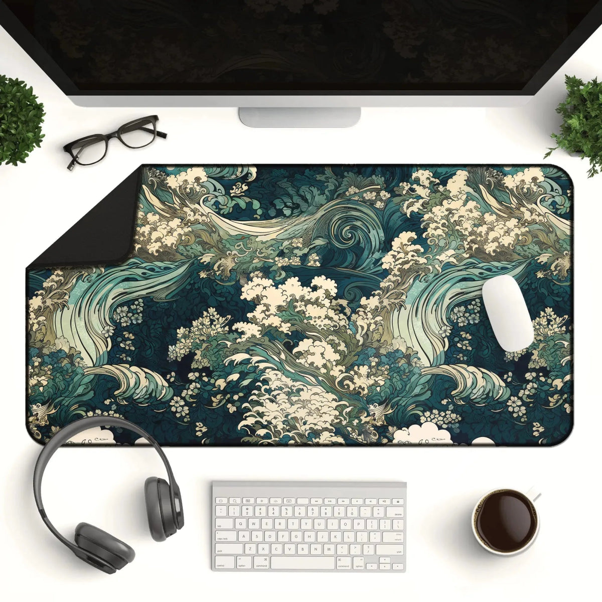 Japanese Ukiyo-e Desk Mat: Office Decor Desk Pads – Kaladyn Designs